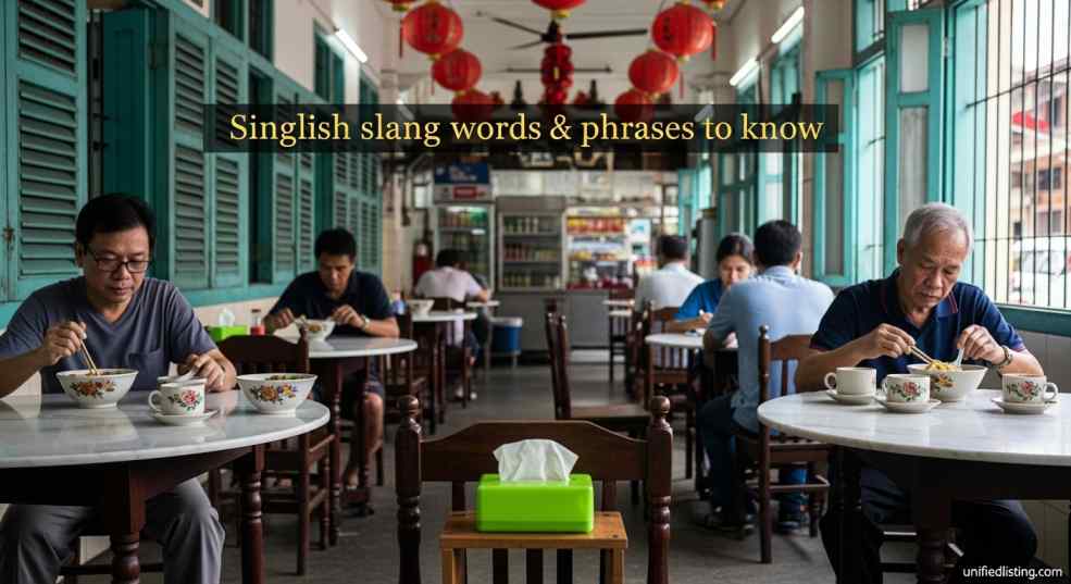 Singlish slang words and phrases to know