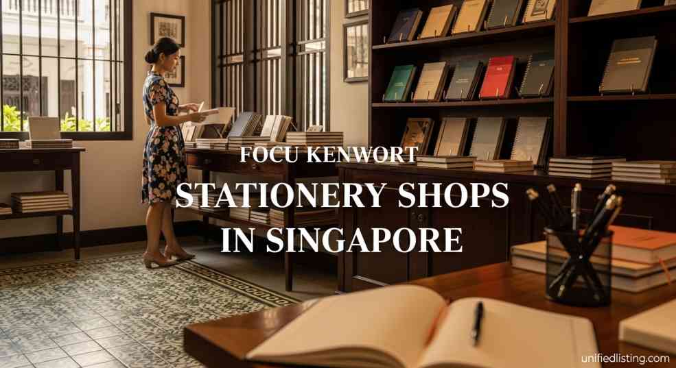 Stationery Shops In Singapore