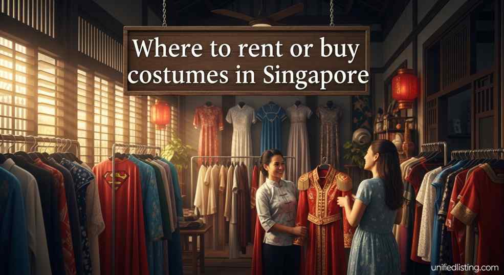 Where to rent or buy costumes in Singapore