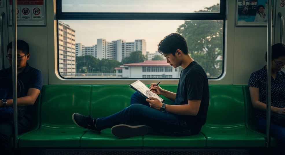 Meet the Artist Turning Our Daily Commute into Manga