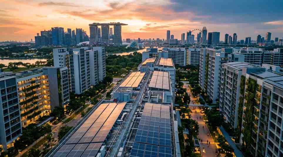 Singapore Green Towns. How Solar Panels Benefit Residents