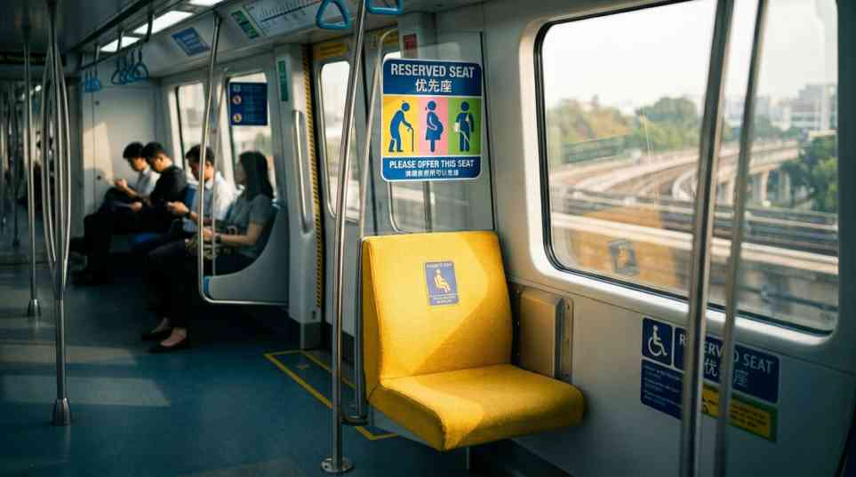 The Secret Social Pressure of MRT Priority Seats
